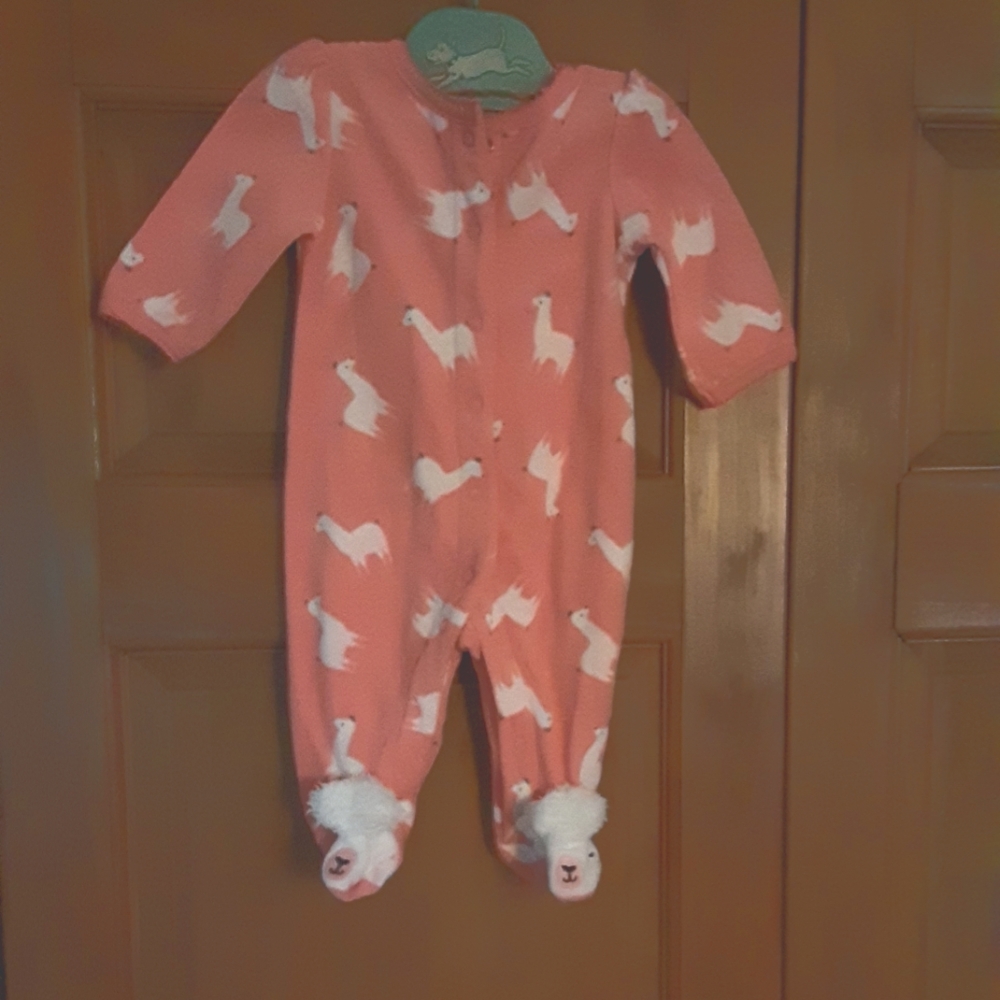 Carters 3 mo sleeper with llamas